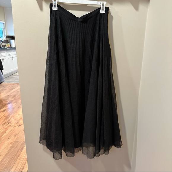 Anine Bing Midi Skirt Lovisa Pleated Metallic - Picture 6 of 11